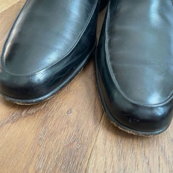 Vintage 80s Bally Men’s Black Horsebit Leather Loafers Impeccably Maintained 8.5 - Picture 3 of 12